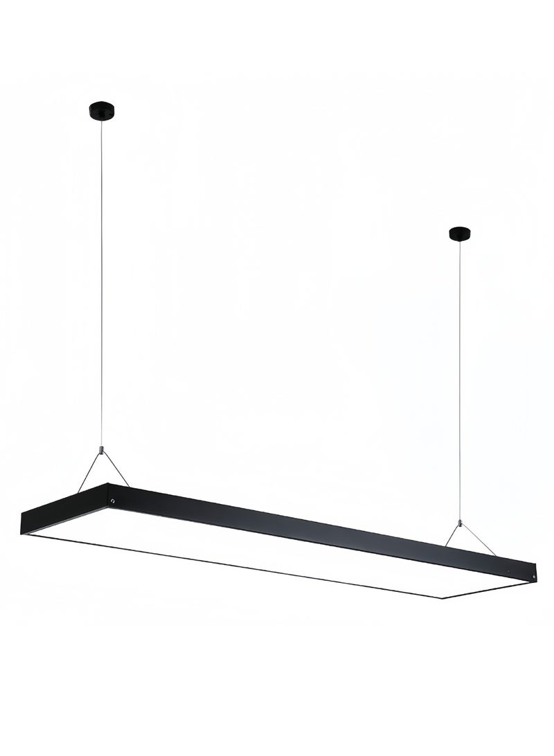 Auraluxi Linear LED Pendant Light – 117cm, 40W Modern Hanging Lamp with Adjustable Cord for Office, Kitchen or Living Room - Image 3